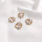 4 pcs 7X17mm small leaves cz pave Leaves charm, brass gold plated bracelet necklace pendant, pave charm