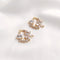 4 pcs 7X17mm small leaves cz pave Leaves charm, brass gold plated bracelet necklace pendant, pave charm