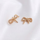 4pcs bow tie cz pave swan charm, bow crystal pendant, Inlaid zircon bracelet pendant, DIY Jewelry Making