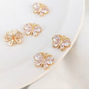 4pcs Butterfly cz pave charm, bracelet necklace pendant, brass gold plated, pave charm, Butterfly Material Craft Supplies