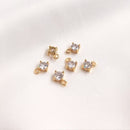 10pcs Zircon Pendant Charm, CZ Pave Connector Pendant, Earrings, necklaces, bracelets, handmade semi-finished materials