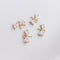 10pcs bow CZ Pave Charm, bow Zircon Connector, Zircon Jewelry Making, Material Craft Supplies