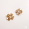 4pcs daisy flower cz pave charm pendant, four-leaf clover flower pendant, DIY Jewelry Making