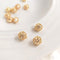 4pcs hollow flower ball 8mm 10mm cz pave charm pendant, ball pendant, DIY Jewelry Making