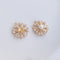10pcs flower pearl trays, pearl settings, CZ Pave Charm, CZ Zircon snowflake Pendant Charm, Jewelry Making