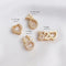 10pcs Heart CZ Pave Charm, CZ Zircon deer Pendant Charm, Jewelry Making, Material Craft Supplies