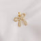4pcs CZ Pave bow tie pendant, bow tie Charm, 20X19.5mm Zircon Jewelry Making, Material Craft Supplies, Nickel free