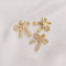 4pcs CZ Pave bow tie pendant, bow tie Charm, 20X19.5mm Zircon Jewelry Making, Material Craft Supplies, Nickel free