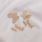 4pcs CZ Pave butterfly Charm Pendant, Zircon butterfly Connector, Jewelry Making, Material Craft Supplies