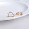 10pcs Heart Crystal Glass CZ Pave long Heart Pendant, Zircon Pendant, Jewelry Making, Heart Zircon Material Craft Supplies Heart