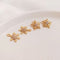 10pcs snowflake CZ Pave Charm Pendant, 12mm snowflake Pentagram Zircon Connector Pendant, Jewelry Making, Zircon Material Craft Supplies