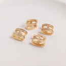 10pcs H-shaped Charm Pendant, Separator Zircon Pendant, Jewelry Making, Zircon Material Craft Supplies