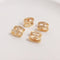 10pcs H-shaped Charm Pendant, Separator Zircon Pendant, Jewelry Making, Zircon Material Craft Supplies