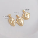4pcs expression mask CZ Pave pendant Charm, expression mask Zircon Jewelry Making, Nickel free