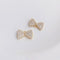 4pcs bow tie CZ Pave pendant Charm, bow tie crown, Zircon Jewelry Making, Nickel free