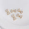 4pcs bow tie CZ Pave pendant Charm, bow tie crown, Zircon Jewelry Making, Nickel free