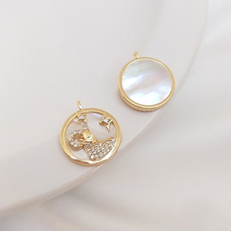 2pcs constellations Aries, Taurus, Gemini, Cancer, Leo, Virgo, Libra, Scorpio, Sagittarius, Capricornus, Aquarius, Pisces Hand Charm pendant