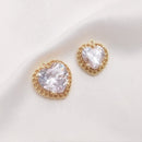 10pcs round, heart cz pave charm Charm pendant, Zircon Pendant Charm, DIY Finding Jewelry