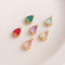 10pcs Teardrop Glass zircon Charm pendant, 10x16mm Zircon Charm, CZ Pave Pendant Charm, DIY earrings necklace pendant Jewelry Making