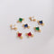 square CZ Pave Charm, square Pendant, Jewelry Making, DIY Jewelry Making, 10pcs