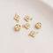 10pcs spacers clover CZ Pave Charm, four-leaf clover CZ Zircon Pendant Charm, Jewelry Making, Material Craft Supplies