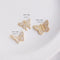 4pcs CZ Pave butterfly Charm Pendant, 10x15mm Zircon butterfly Connector, Jewelry Making, Material Craft Supplies