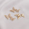 4pcs CZ Pave butterfly Charm Pendant, Zircon butterfly Connector, Jewelry Making, Material Craft Supplies