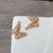 4pcs CZ Pave butterfly Charm Pendant, Zircon butterfly Connector, Jewelry Making, Material Craft Supplies
