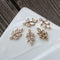 10pcs Leaves CZ Pave Charm , Zircon Leaves Pendant, Jewelry Making, DIY earrings necklace pendant Jewelry Making