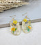 Botanical Pressed Flower Earrings, Pressed flowers Face Resin Earrings, Real Flower , Nature Jewelry mothers day, gifts for her