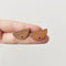 10pcs Semicircle Wood Earrings, Ear Wire, Earrings Post, Wood Earrings Studs,Diy Jewelry Accessories Craft Supplies
