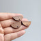 10pcs Semicircle Wood Earrings, Ear Wire, Earrings Post, Wood Earrings Studs,Diy Jewelry Accessories Craft Supplies
