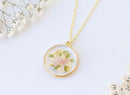 Custom Wedding Bouquet (made to order) pressed flower resin necklaces