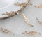 10pcs CZ Pav Garland Charm Pendant, 6.6x24.8mm Zircon Garland Connector, Jewelry Making, Material Craft Supplies