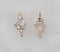 10pcs CZ Pav Garland Charm Pendant, 5.8x12.8x24.8mm Zircon Garland Connector, Jewelry Making, Material Craft Supplies