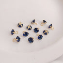 10pcs CZ Pave Charm, 7mm Zircon Pendant Charm, DIY Jewelry Making, Material Craft Supplies