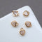 10pcs heart Glass Charm Pendant, 5mm CZ Pave Charm, heart Zircon ball Pendant, 15*22mm Jewelry Making, Material Craft Supplies