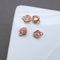 10pcs heart Glass Charm Pendant, 5mm CZ Pave Charm, heart Zircon ball Pendant, 15*22mm Jewelry Making, Material Craft Supplies