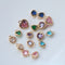 10pcs heart Glass Charm Pendant, 5mm CZ Pave Charm, heart Zircon ball Pendant, 15*22mm Jewelry Making, Material Craft Supplies