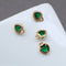 10pcs heart Glass Charm Pendant, 5mm CZ Pave Charm, heart Zircon ball Pendant, 15*22mm Jewelry Making, Material Craft Supplies