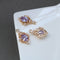 10pcs Arrow teardrop CZ zircon Charm pendant, 12x20mm Zircon pendant Charm CZ Pave Pendant Charm, DIY Connector Jewelry Making