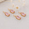 10pcs Gold Plated Zircon Charm,Gold Initial Charm,Tiny cz Pendant,cz Pave Charm, Clear, Wholesale