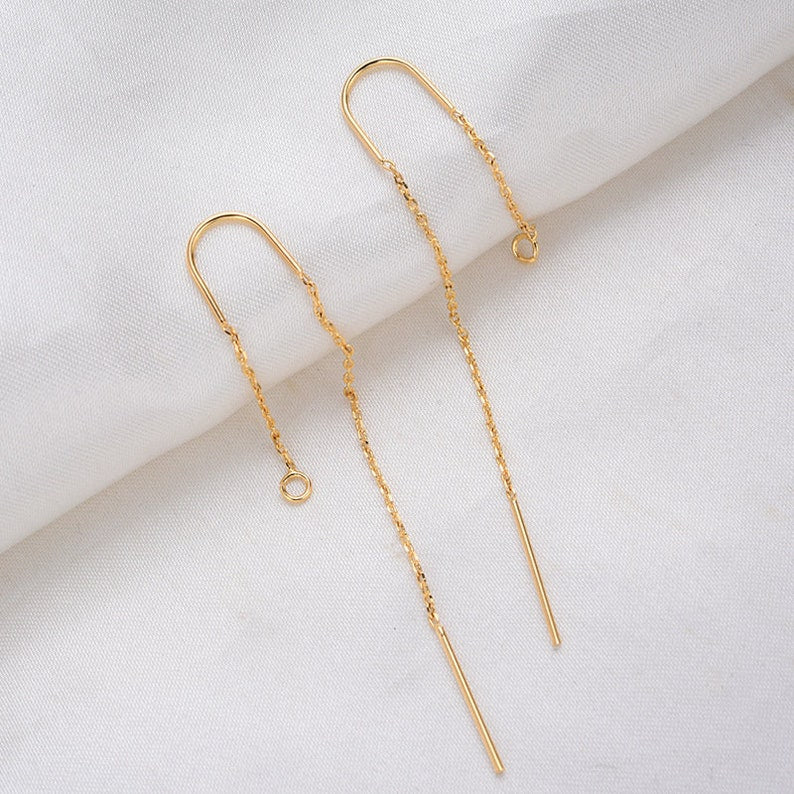10pcs silver 18K Gold Plated 6MM Round Earrings w/ Ring,Round Stud Earring,Gold Ball Earrings,Trend Earrings,Earring Attachment
