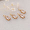 10pcs Gold Plated Zircon Charm,Gold Initial Charm,Tiny cz Pendant,cz Pave Charm, Clear, Wholesale
