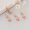 10pcs Gold Plated Zircon Charm,Gold Initial Charm,Tiny cz Pendant,cz Pave Charm, Clear, Wholesale