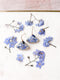 Pressed flower forget-me-not earrings / botanical jewellery / bridesmaid / dainty