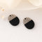 4pcs Epoxy Resin Pendants, Oval Translucent White Resin Findings, Wood and Resin Pendant, Color Blocked, Teardrop Charm