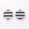 4pcs Epoxy Resin Pendants, Round Circle ranslucent White Resin Findings, Wood and Resin Pendant, Color Blocked, Large Round Charm
