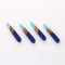 4pcs Epoxy Resin Pendants, Long Stick Translucent White Resin Findings, Wood and Resin Pendant, Color Blocked, Long BarCharm
