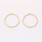 10PCS. Real Gold Plated Circle Charm, Hollow Circle Pendant,Brass Finding,Earring Jewelry DIY Material